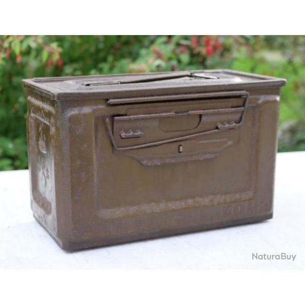 US ARMY - caissette US M2 fabricant UNITED - 1944 -   AMMUNITION BOX M2 CAL SLO22CAL50002