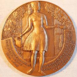 Médaille bronze La Madelon Andrei Hommage anciens combattants WWI - ref SDB25MED016