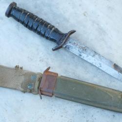 RARE Couteau poignard USM3 UTICA airborne US paratroopers  NORMANDIE 1944