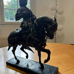 Bronze &laquo;&nbsp;cavalier&nbsp;&raquo; signe A.L.  BARYE  date :1841L :32 , H:38,