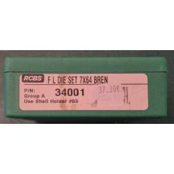 Jeux de 2 outils RCBS standard groupe A cal.7x64 BREN #34001