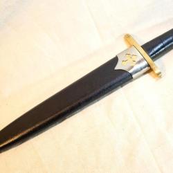 Grande Dague médiévale avec fourreau - REF EBR24DMD002