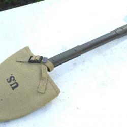 US ARMY - pelle US T SEMS avec sa housse miltec WWII - REF EBR24PEL001