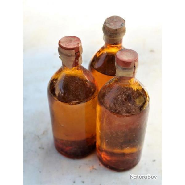 lot de 3 flacons PHARMACIE trouvs Normandie 1944 - WWII