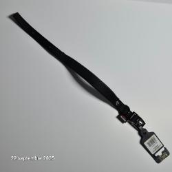 Collier nylon confort noir pour chien de taille moyenne de marque française
