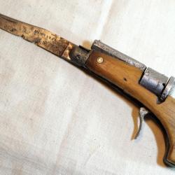 ******* couteau revolver couteau pliant calibre 5mm broche - XIXe - cab24cop001