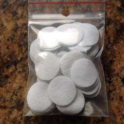 100 calepins diamètre 22mm épaisseur 0,2mm.