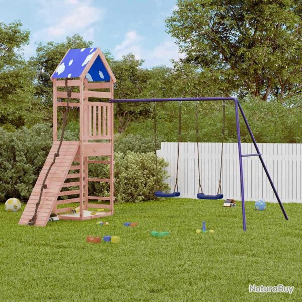 Aire de jeux d'extrieur bois massif de douglas alsavelo
