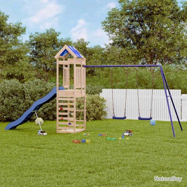 Aire de jeux d'extrieur bois de pin massif alsavelo