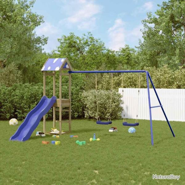 Aire de jeux d'extrieur bois de pin imprgn alsavelo