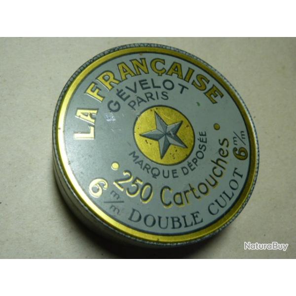 Ancienne boite GEVELOT de cartouches 6 mm : VIDE !
