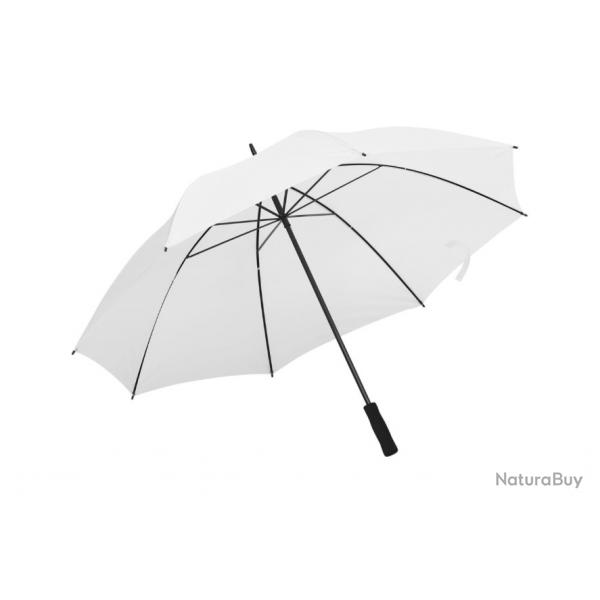 Parapluie golf blanc 130 cm tissu 190T PG rsistant  l'eau