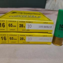 Cartouches 16x65 plomb de 10