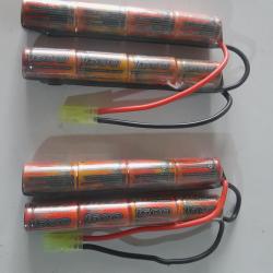 lot de 2 batteries 1600mah airsoft neuve