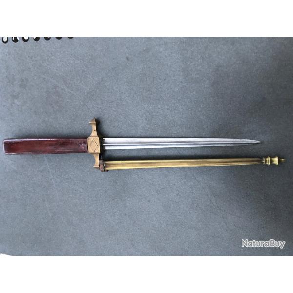 PETITE DAGUE DE MARINE LAME TRIANGULAIRE