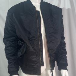 Bomber MA-1 Flight Jacket Noir - Taille XL - NEUF avec Étiquettes