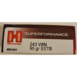 Boîte de 20 balles Hornady SST 95gr 243win
