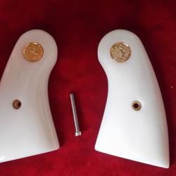 PLAQUETTES COLT PYTHON FACON IVOIRE
