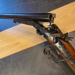 Fusil juxtaposé calibre 16/65 à chiens état collection !