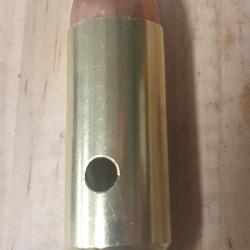 1 cartouche inerte de calibre 50 AE à balle demie blindée à pointe creuse