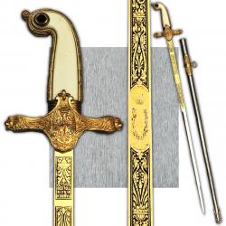 SUPERBE & LUXUEUSE ÉPÉE DE GÉNÉRAL ESPAGNOL TOLEDO DORURE XX ORIGINAL