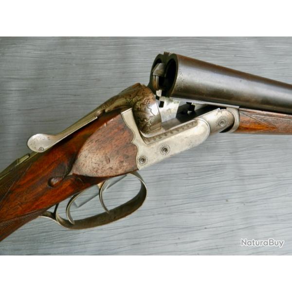 Fusil hammerless calibre 12  superbe tat, fabrication G. Quitaud (Saint-tienne, ~1931)