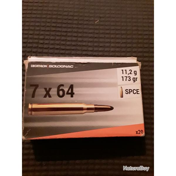 Munition calibre 7x64