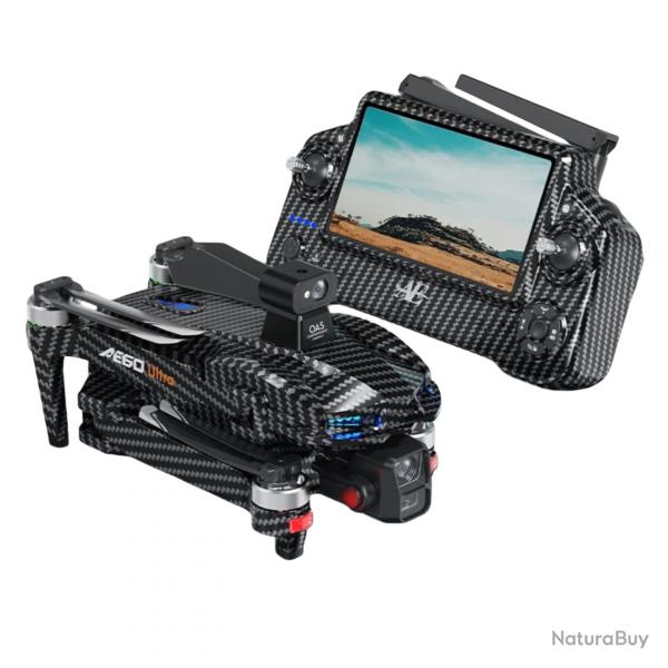 Drone de Pche GPS 8K - Camra 3 Axes, Largage 800g, vitement d'Obstacles cran Tactile Porte 12km