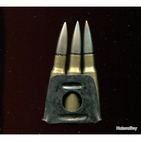 Clip Berthier avec 3 cartouches Lebel d'origines - TRES BON ETAT - Plusieurs disponibles