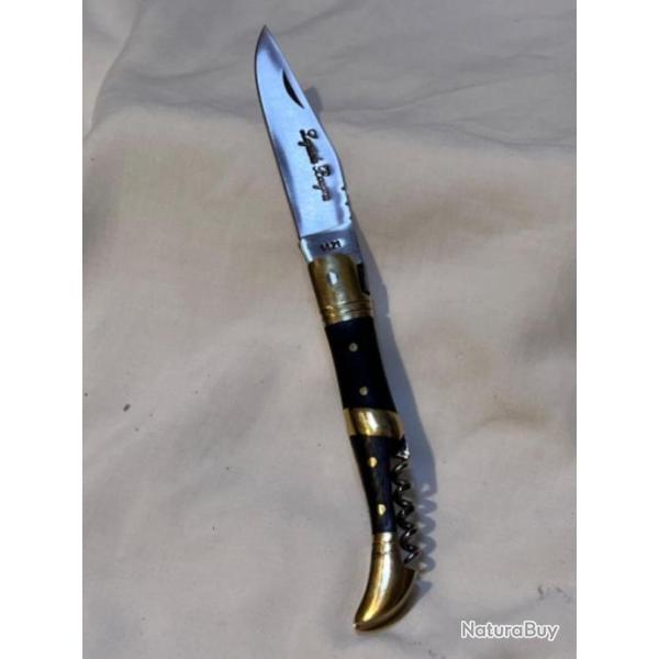 Couteau laguiole 22cm lame et tire bouchon enchre