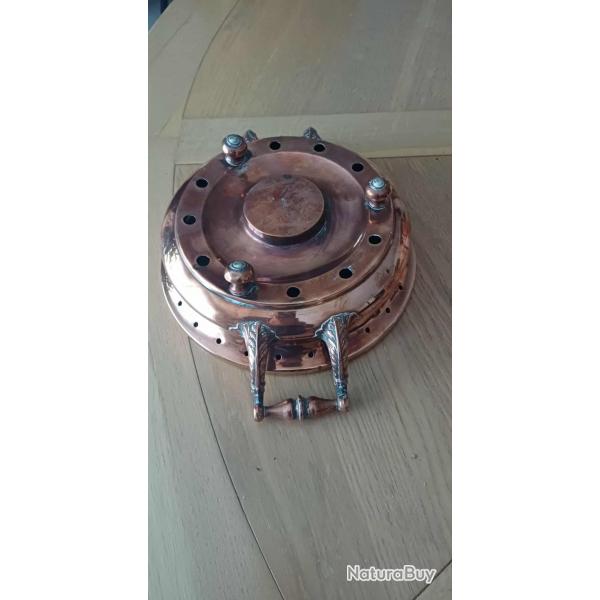 chauffe plat en cuivre