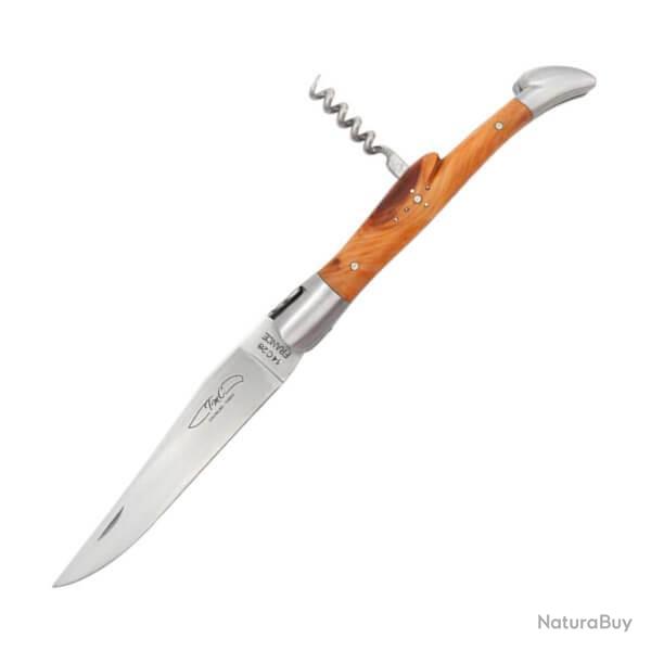 Couteau pliant TMC Laguiole 2 pices manche olivier THLA2OL