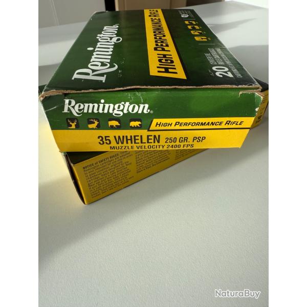 Remington 35 WHELEN - 38 cartouches neuves