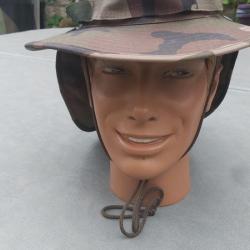 Chapeau de brousse camoufl&eacute; , arm&eacute;e francaise