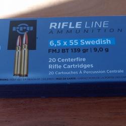 6.5x55 SE  139 gr PPU