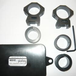 Promo !!! Colliers  pour montage lunette de diamètre 34 mm ou ( 30 et 25,4 mm avec les adaptateurs )