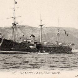 CPA - Marine de Guerre - " Le Colbert " Cuirasse a fort central- N&deg;4188