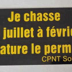 Ancien autocollant chasse , pêche, cpnt 80