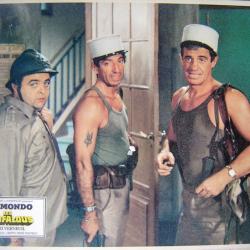 Photo originale cinéma film les morfalous Belmondo Villeret en légionnaires