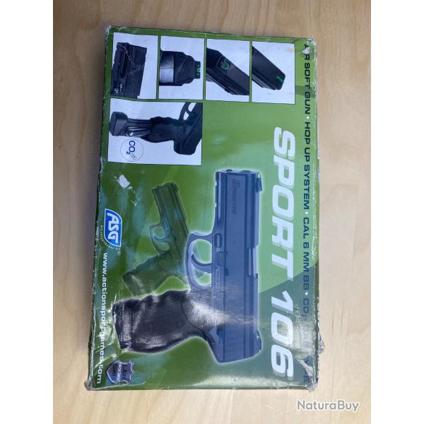PISTOLET SPORT 106 NOIR CO2 ASG