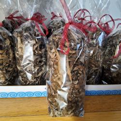 Trompettes des morts  séchées coupés