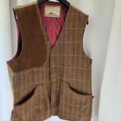 Gilet en tweed écossais tres bon état