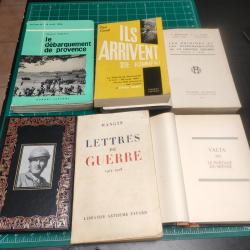 Lot de 6 livres militaire, notices, aide-mémoire,etc..
