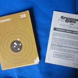 Notice papier d'origine - CROSMAN modèle 38