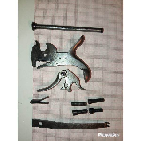 Lot divers pices revolver type Lefaucheux, Velodog ou Bulldog