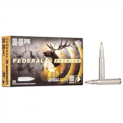 CARTOUCHE FEDERAL premium 30-06 180Grs TROPHY BONDED TIP x20