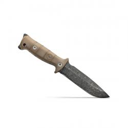 COUTEAU DE COMBAT WILDSTEER TARASCO 13 RDP MANCHE COYOTE LAME STONEWASH