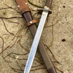 Forte dague de chasse Française circa 1890 bois de cerf