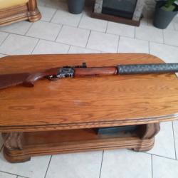vend Fusil De Chasse superposé country avec Modérateur de son-Cal 12/76 avec un viseur pont rouge