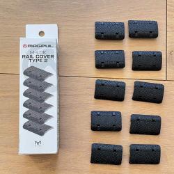 MAGPUL LOT DE 10 COUVRES RAILS M LOK TYPE 2